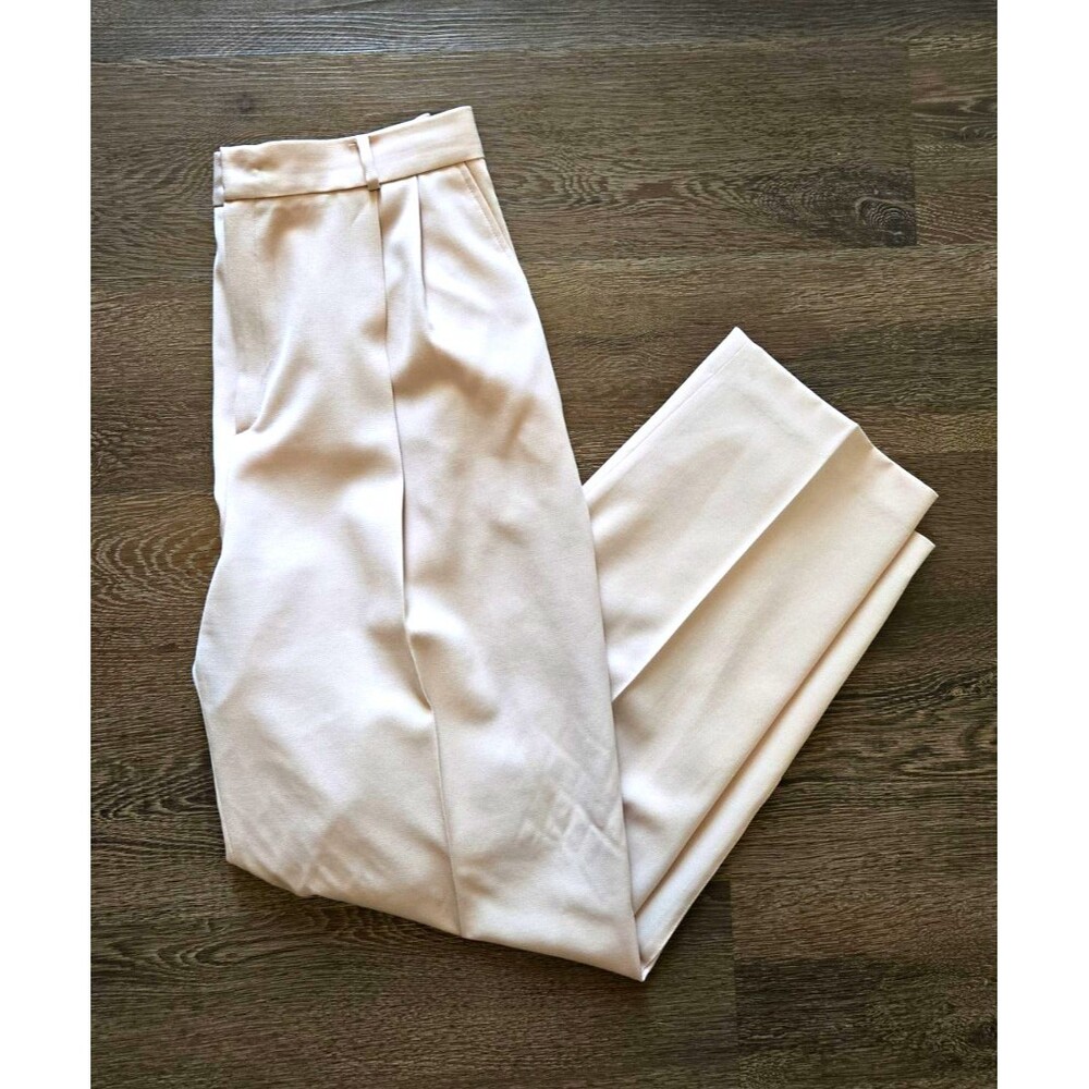Vintage 90s Valerie Stevens 100% Pure Wool Tailored Trousers Size 14 Pockets